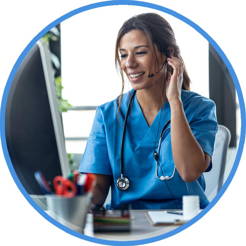  healthcare assistant on phone